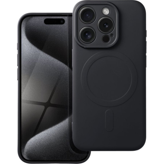 Is Tpu Silicone Mag Iphone 15 Pro Black Backcover - (SILMAGIP15PRB)