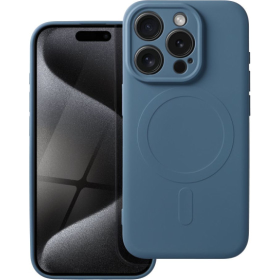 Is Tpu Silicone Mag Iphone 15 Pro Blue Backcover - (SILMAGIP15PRBL)