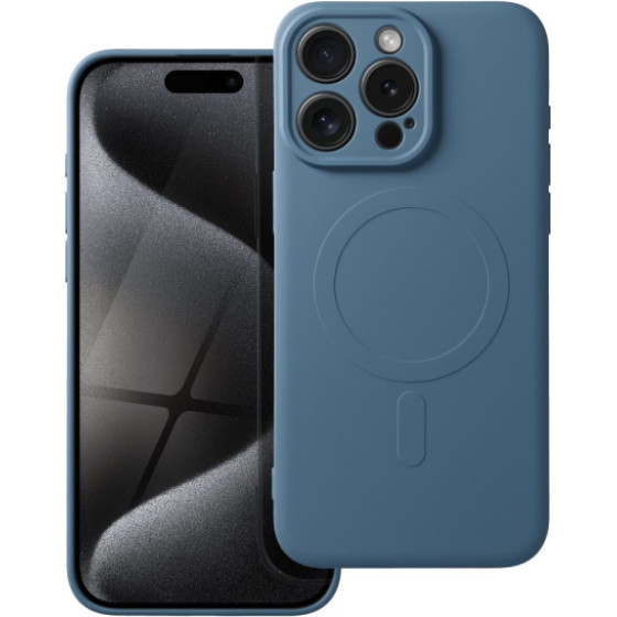 Is Tpu Silicone Mag Iphone 15 Pro Max Blue Backcover - (SILMAGIP15PMBL)