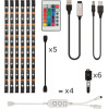 Ksix Colored Led Tv Strips Rgb 3m Bluetooth + Remote Control - (BXLEDTV02)