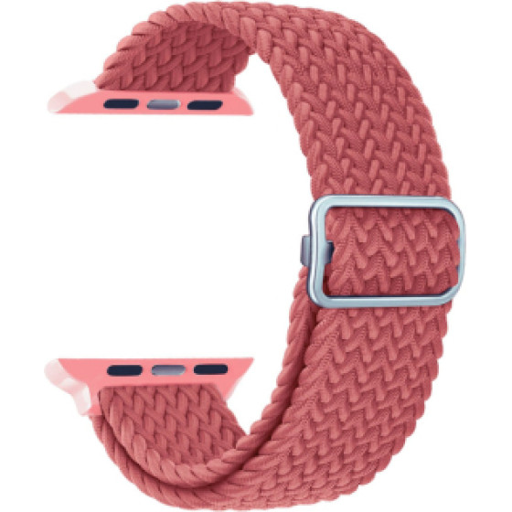 Ksix Nylon Band For Apple Watch 4 / 5 / 6 / 7 / Se (42 / 44 / 45 MM) Coral - (B0930NY16)