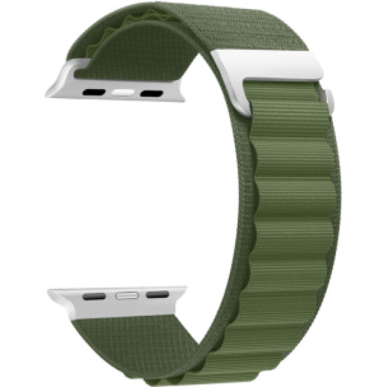 Ksix Nylon Band For Apple Watch 4 / 5 / 6 / 7 / Se (42 / 44 / 45 MM) Green - (B0930NS13)