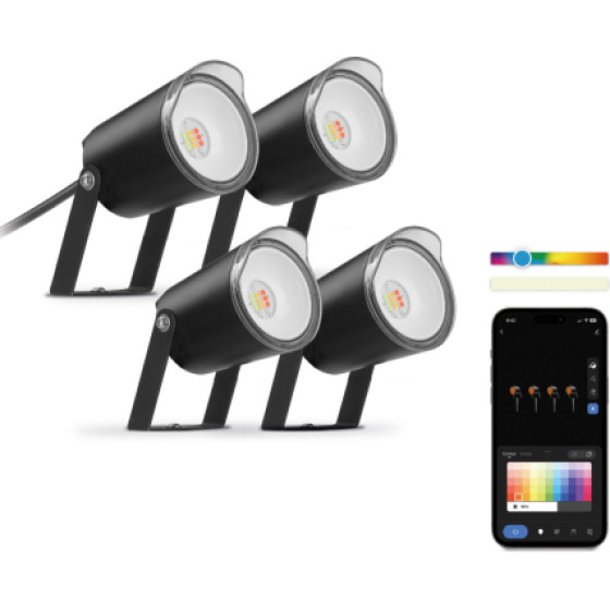 Ksix Outdoor Wifi Led Spotlights Rgbwic 900 Lumens - (BXOUTL1)