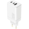 Maxlife Travel Charger MXTC-08-65ACc 2x USB-C 1x Usb 65W Pd 65W White - (MXTC-08-65ACCW)