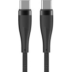 Maxlife Type C To Type C Nylon Data Cable 60W 1m Black - (MXUC-0860B)