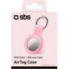 SBS Airtag Silicone Case Key Ring Pink - (AIRTAGCASEP)