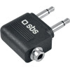 SBS Audio Splitter Adapter Female Jack 3.5mm To 2X Male Jack 3.5mm Jack - (TEADAPTJACKAIR)