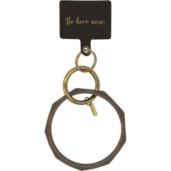 SBS Bracelet Hope Cicle (Be Here Now) Silicone Brown - (BRACDIAMBR)