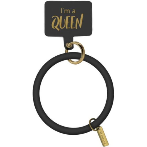 SBS Bracelet Hope Cicle (I'm a Queen) Silicone Black - (BRACCIRCLEK)