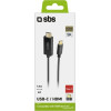 SBS Cable Type C To Hdmi 1.8m Black - (CABLETCHDMI18K)
