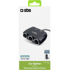 SBS Car Charger MULTI-Socket With Two Usb Ports - (CRSPLIT324AK)