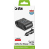 SBS Car Charger Splitter 100W Black - (HWCR2CAR3U)