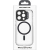 SBS Case Me Mag Case Iphone 15 Pro Max Black Transparent Backcover - (CAMTMSIP1567PK)