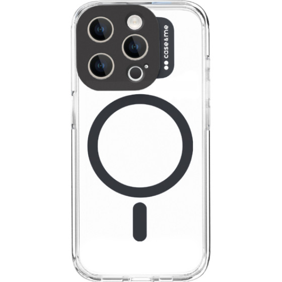 SBS Case Me Mag Case Iphone 15 Pro Max Black Transparent Backcover - (CAMTMSIP1567PK)