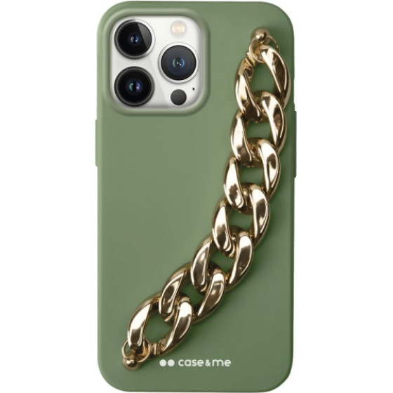 SBS Case Me Metal Chain Iphone 13 Pro Green Backcover - (CHAINIP1361PG)