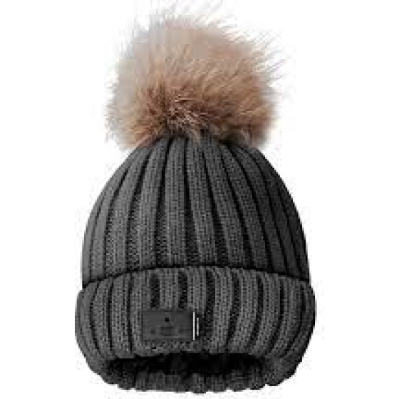 SBS Case Me Winter Fur Hat With Bluetooth Black - (WINTFURBTK)