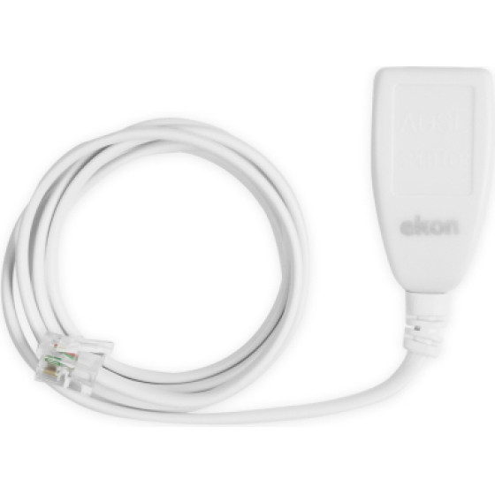 SBS Ekon By Adsl Filter RJ11 1m Cable White - (ECTEFIXADSLFIL)