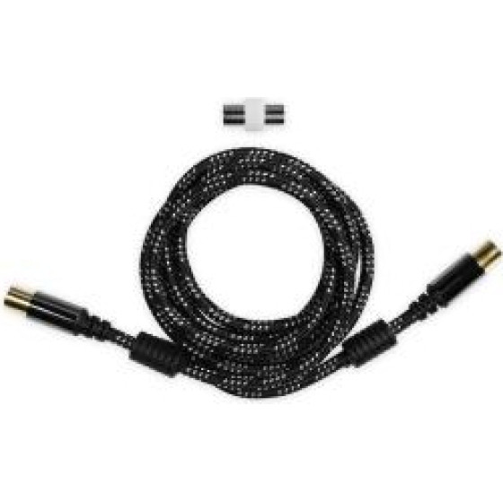 SBS Ekon By Antenna Coax Cable 120dB 1.8 gold-Plated Black - (ECAN18MECOMFW)