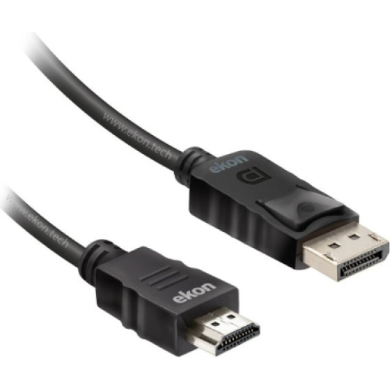 SBS Ekon By Displayport Cable V2.0 To Hdmi 1.8m 4K - (ITHDMIDPORT18K)