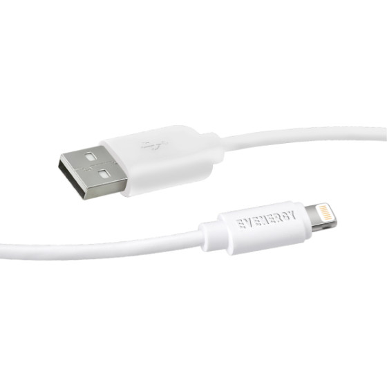 SBS Evenergy By Data Cable Mfi Usb To Lightning 1m White - (ECPKCABLIGW)