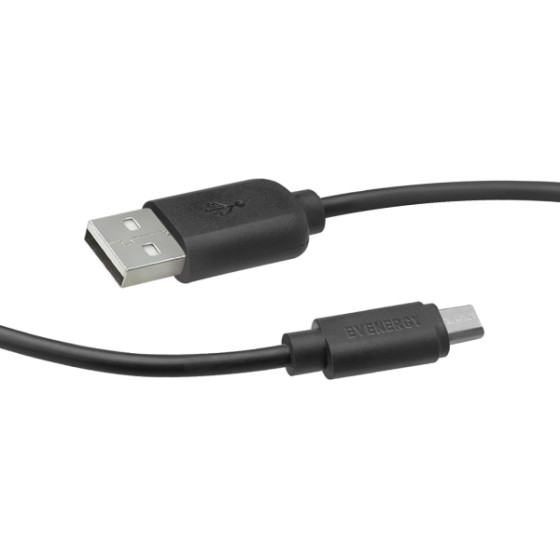 SBS Evenergy By Data Cable Usb To Micro Usb 1m Black - (ECCABLEMIC10PO)