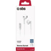 SBS Handsfree Stereo Earset Type C Connector Studio Mix 65C White - (EARTYCAPW)