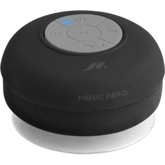 SBS Music Hero Octopump Wireless Speaker 3W Suction Cup Black - (SPEAKERBTK)