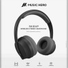 SBS Music Hero Skidup Wireless Headphone Black - (MHHEADFLICKBTK)