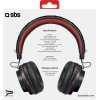 SBS Premium Dj Up Wireless Headphones Black Red - (THEADPHONEDJUP)