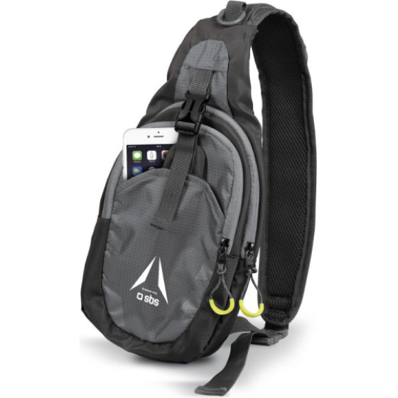 SBS Shoulder Backpack Black Grey - (SPORTRUNBRK)
