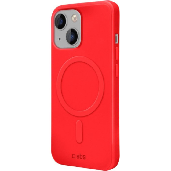 SBS Smooth Mag Iphone 14 Plus Red Backcover - (GCOVRUBIP1467R)