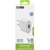 SBS Travel Charger 10W 2.1A White - (TR1USB2AWFAST)