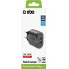 SBS Travel Charger 2 Ports Usb 2.1A & Pd 45W Black - (TRUSBTCPD45WK)
