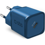 SBS Travel Charger Pd 20W Gan Blue - (TRGAN1C20B)