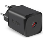 SBS Travel Charger Pd 45W Gan Black - (TRGAN1C45W)