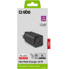 SBS Travel Charger Pd 65W Gan Black - (TRGAN1C65W)