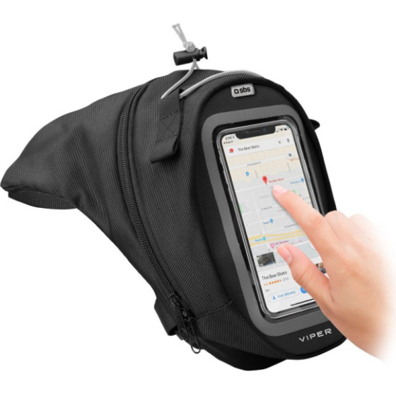 SBS Universal Leg Bag Viper Black - (MOTOBAGTOUCHK)