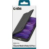 SBS Wallet Lite Book Case Xiaomi Redmi Note 12 Pro Plus Black - (KLITEXIRNO12PB)