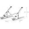 Tech-Protect Alustand Universal Laptop Stand Silver - (TPALUSS)