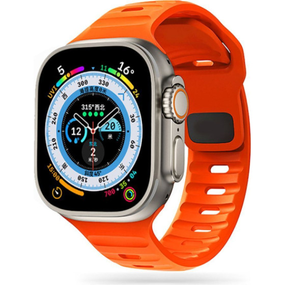 Tech-Protect Replacment Band Icon Line For Apple Watch 4 / 5 / 6 / 7 / Se (38 / 40 / 41 MM) Orange - (TPRBILAW4O)