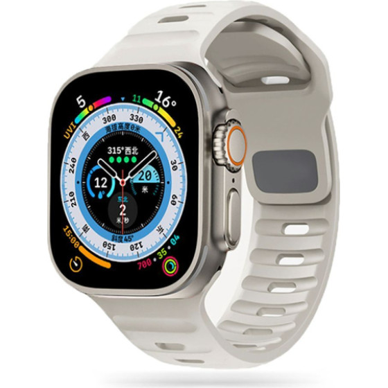 Tech-Protect Replacment Band Icon Line For Apple Watch 4 / 5 / 6 / 7 / Se (38 / 40 / 41 MM) Starlig - (TPRBILAW4S)