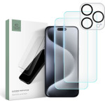 Tech-Protect Supreme Set Tempered Glass Camera + Screen Iphone 15 Pro Max - (TPSUIP15PM)