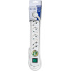 Vivanco 8WAy (4XSchuko, 4XEuro) ��������� 1.4m White - (62328)