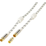 Vivanco Antenna Cable 15m Coax PLUG-Coax Socket 120 Db White - (48149)