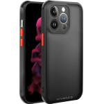 Vivanco Frosted Cover Iphone 14 Pro Semi transparent/Black Backcover - (63471)