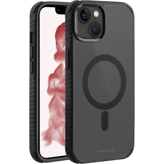 Vivanco Mag Solid Elite Cover Iphone 14 Plus semi-Transparent Black Backcover - (63509)