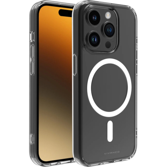 Vivanco Mag Steady Cover Iphone 15 Pro Max Transparent Backcover - (63922)