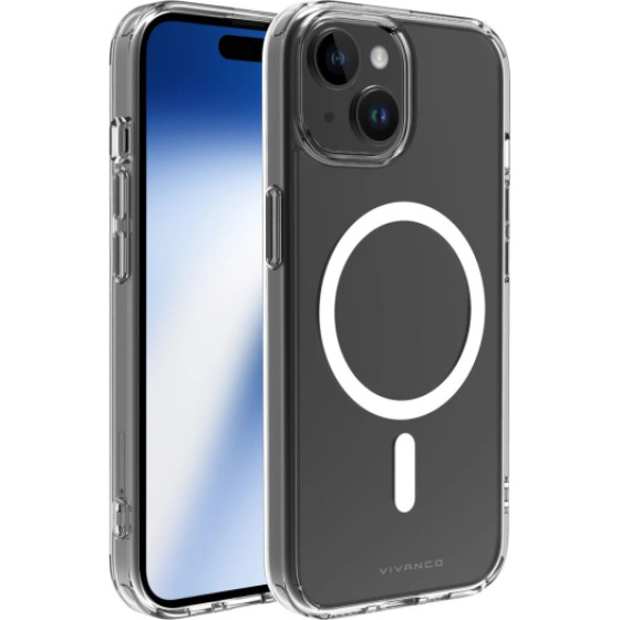 Vivanco Mag Steady Cover Iphone 15 Transparent Backcover - (63890)