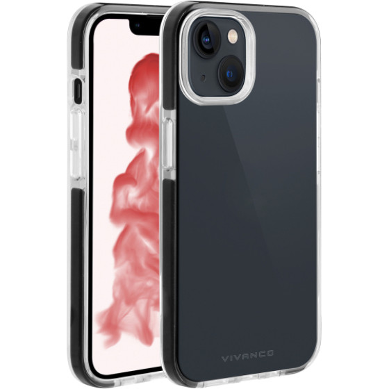 Vivanco Rock Solid Case Iphone 14 Plus Black Transparent Backcover - (63486)