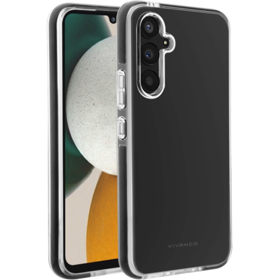Vivanco Rock Solid Cover Case Samsung A34 5G Transparent Black Backcover - (63557)